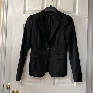 JOSEPH Black Wool Tailored Blazer